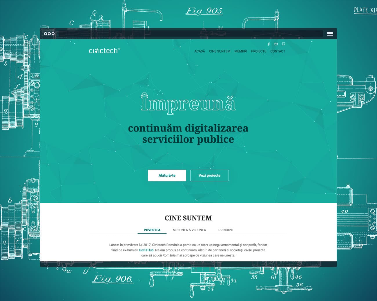 civictech romania homepage